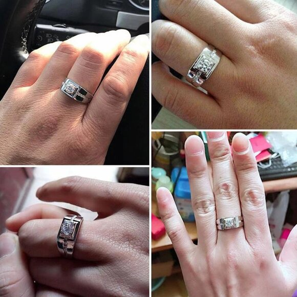 ๐ Classic Style 1.25 CTW. Diamond Band / Ring, Stamped 925 Sterling Silver ๐ - Picture 7 of 9